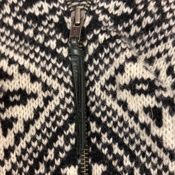 Vintage Ralph Lauren Lambswool  90s RL Nordic Zip Up Cardigan Size S Petite - Picture 4 of 6